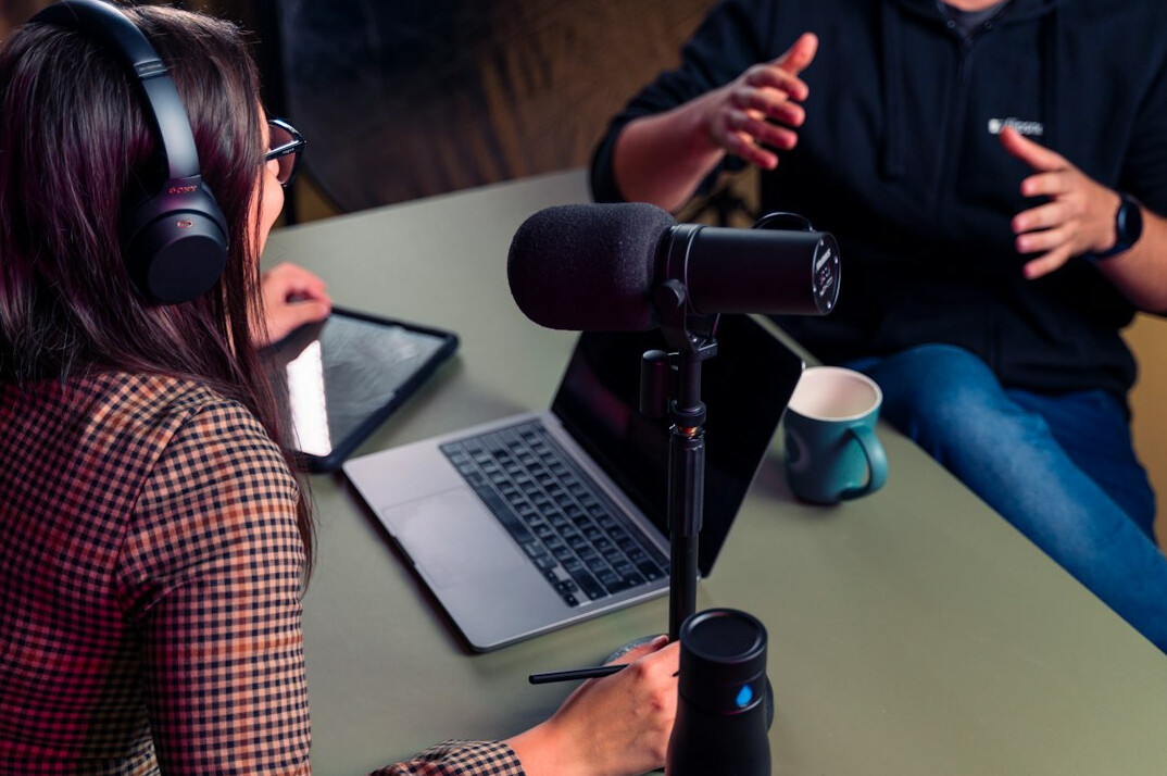 podcast recording setup